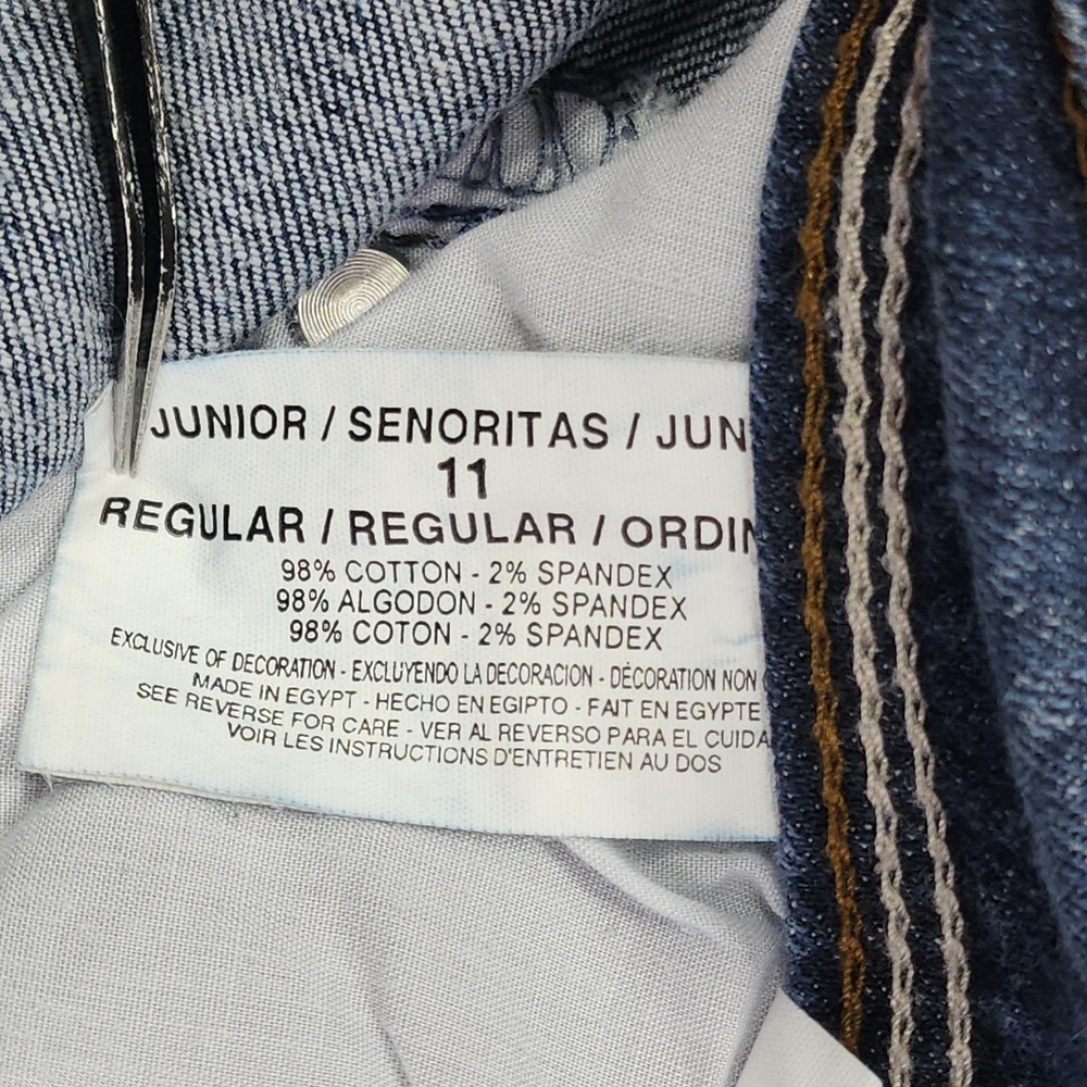 Vintage Lei Jeans Womens 11 Juniors Blue Sophia Low Rise HipHugger Flare Stretch - Picture 6 of 12